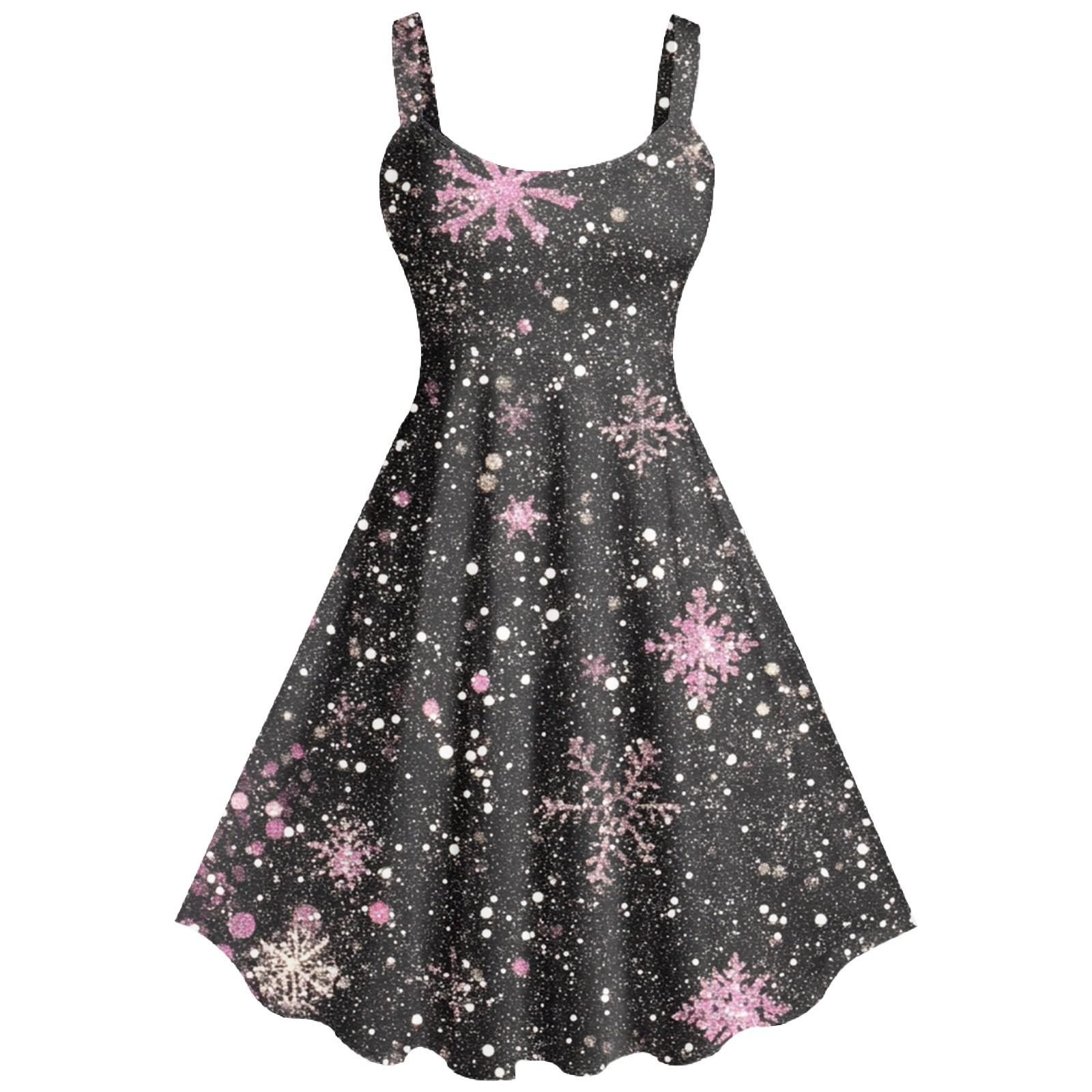 

Женское повседневное и модное платье с принтом, сексуальное, на подтяжках, ретро, большое платье-качели M розовый