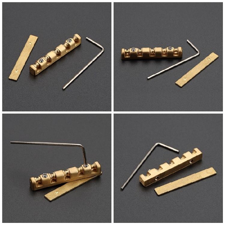 5 String Basses Nut Adjustable Brass Roller Nut for Electric Acoustics Basses