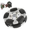 60mm Robot Omni Wheel Aluminium Alloy 360 Degree Rotation Robot Omni Wheel Replacement for Upgrade