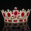 Vollkristall Königin Diademe und Kronen Hochzeit Braut Haar Schmuck Accessoires für Damen Schönheitswettbewerb Diadem Braut Haarornamente