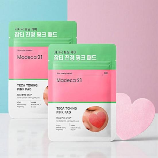 

Тонизирующие розовые подушечки Madeca21 Teca, 4 шт., 2 шт.