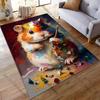 Cute hamster fluffy cloudcarpet Yoga living room room decor children's crawling mat doormat area rug games floor mat