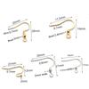 50pcs Stainless Steel Earwire Earrings Hooks Base for Earrings Ear Jewelry Making DIY Findings Accessories Wholesale Supplies