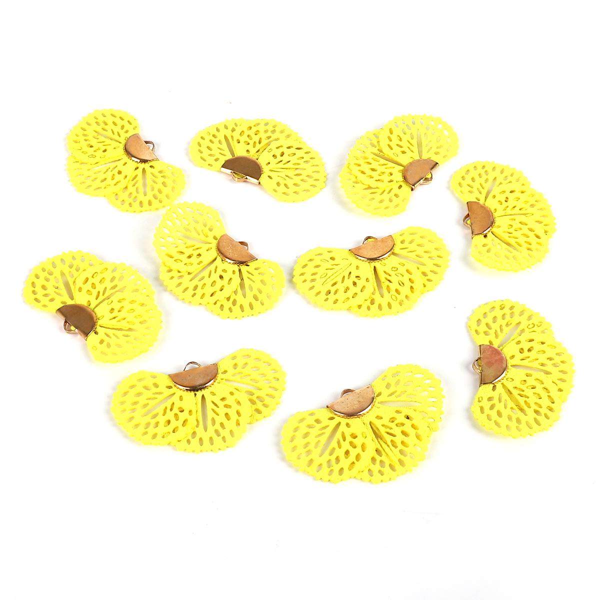 

10 шт. бархатные цветочные подвески-подвески с кисточками и отверстием для изготовления ювелирных изделий своими руками