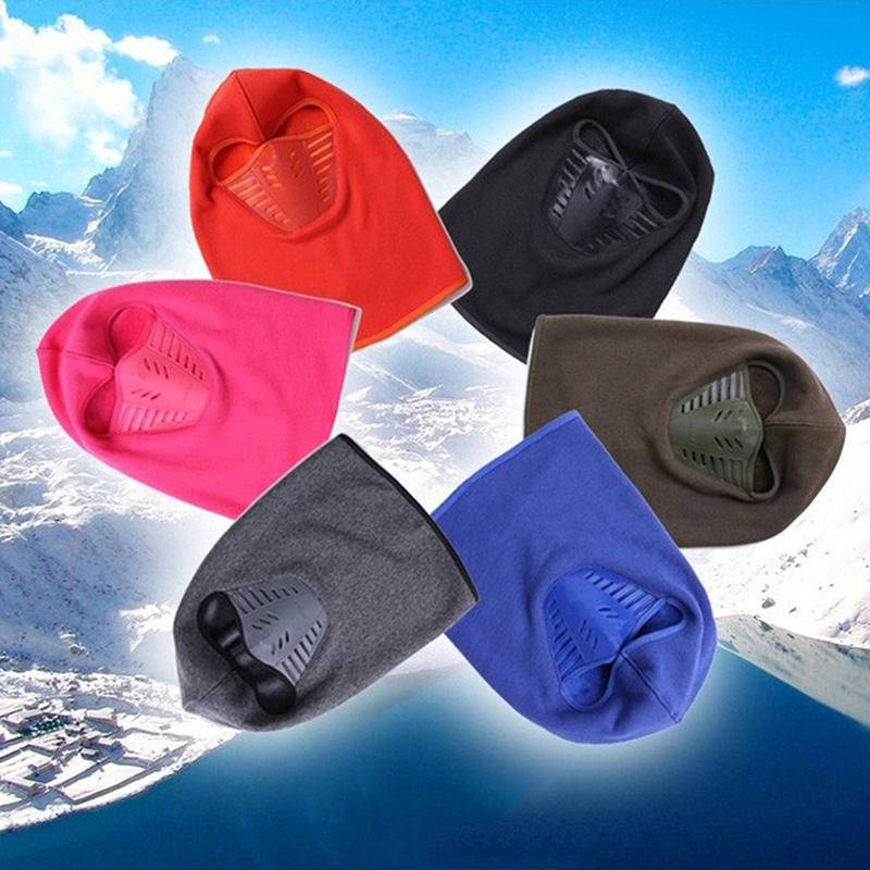 Warm Hat Motorcycle Windproof Face Mask Hat Neck Helmet Beanies Sports Thermal Fleece Balaclava Hat