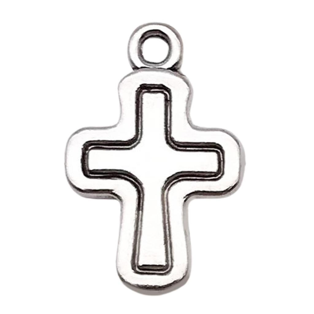 Vintage stříbrný křížek pro výrobu šperků