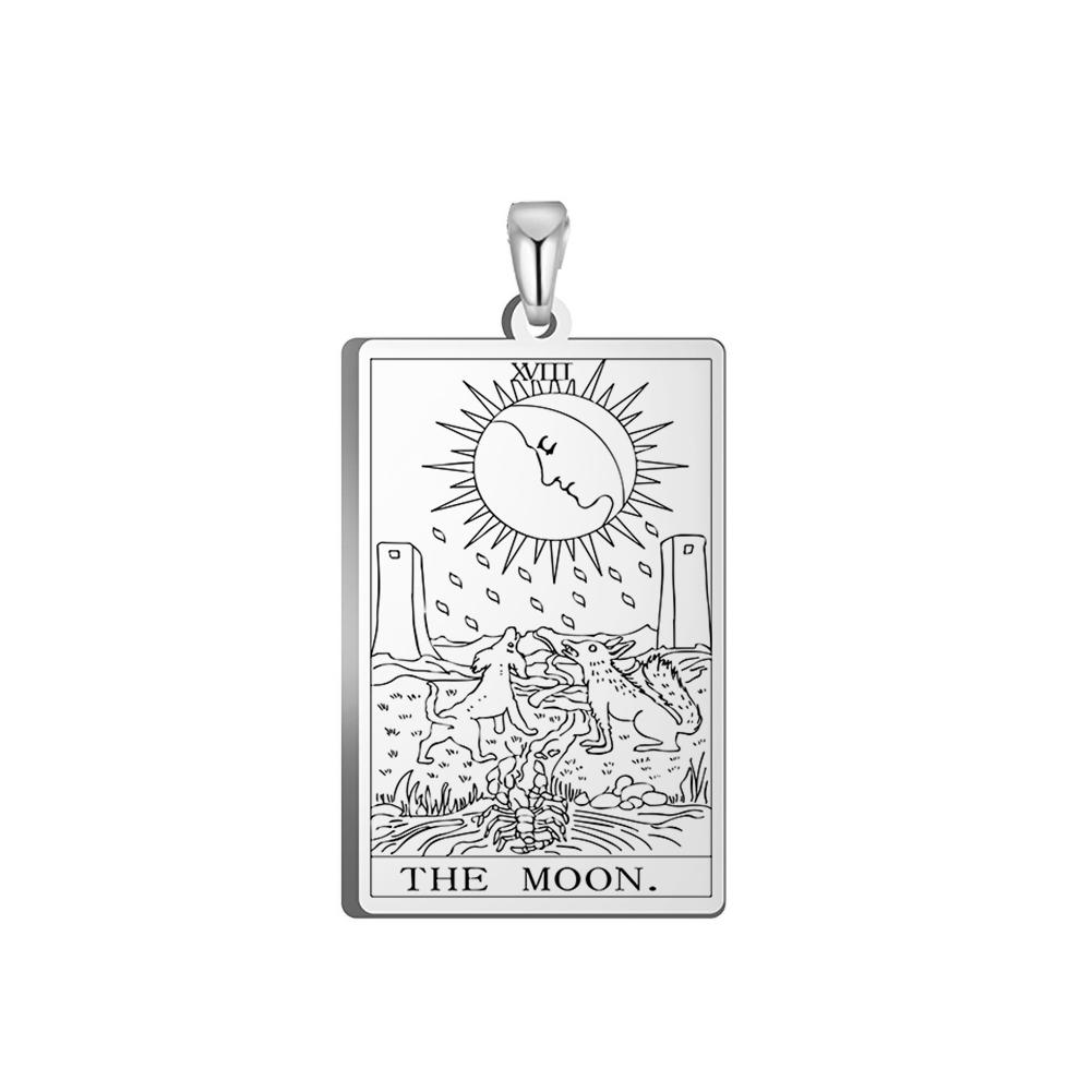 Dawapara The Major Arcana Tarot Cards Vintage Amulet Pendant for Necklaces Accessories Wholesale Stainless Steel