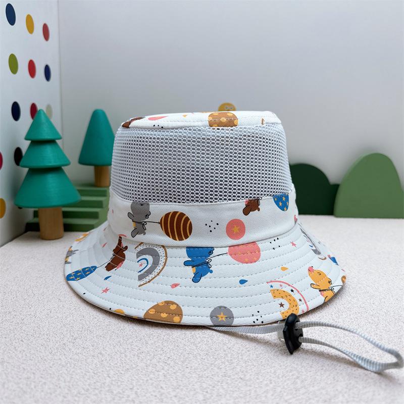 Breathable Baby Sun Hat - Summer Style Mesh Bucket Hat with Sun Protection