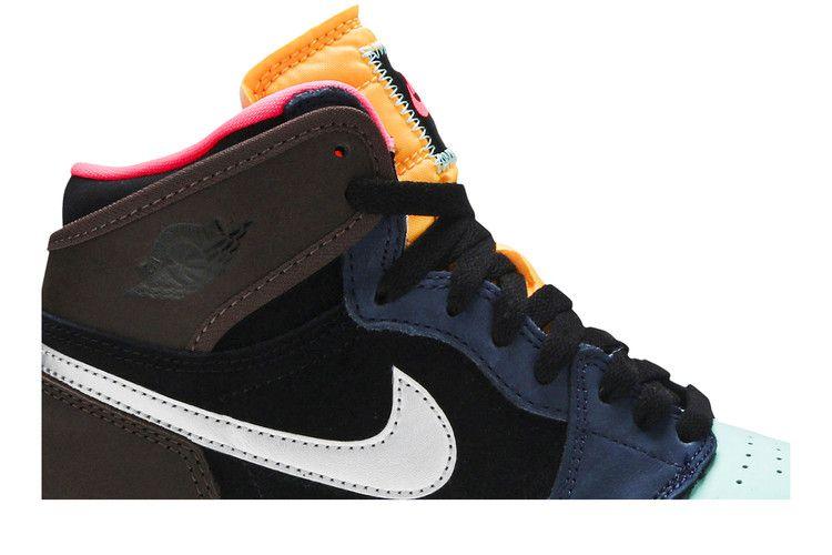 Kids' Sneakers Jordan 1 Retro High Tokyo Bio Hack (GS) Baroque Brown/Black-Laser Orange-Racer Pink
