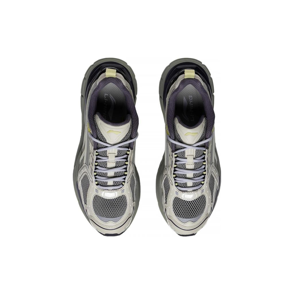 New LiNing Comet 5 Anti Slip Wear Resistant Low Top Casual Shoes Men's Gray Black AGLT025-5