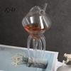 Stylish Stemmed Glass Octopus Tentacle Wine Goblets, Jellyfish Shape Cocktail Glass, Artistic Stemware for Multi-functional Wine, Cool Bar Decor,