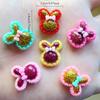Mix 19*22mm 12pcs rabbit Dust Bling Resin Flat Back Cabochon for Hair Bow Center Scrapbooking A07