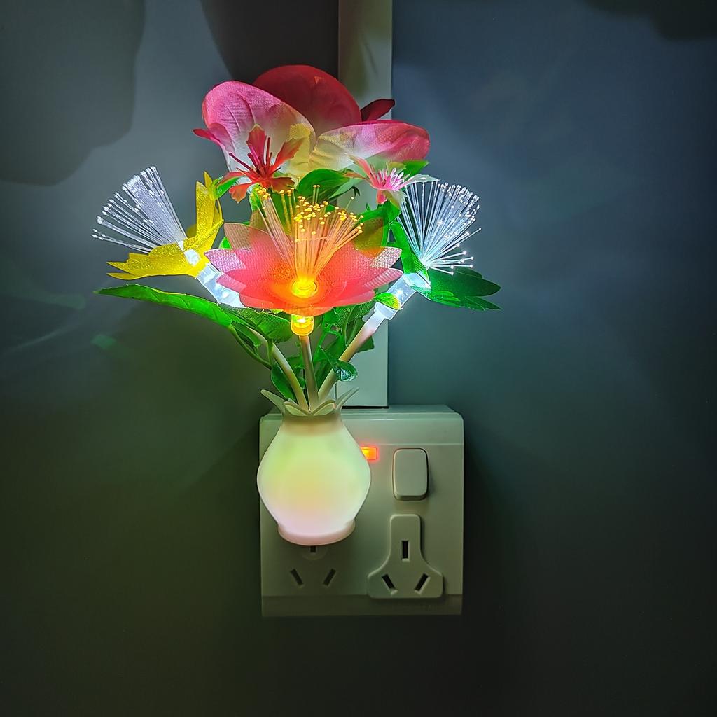 Intelligent Night Light Automatically Lights Up The Vase Fiber Optic Core Night Light Intelligent Light Control LED Energy-saving Beautiful Light