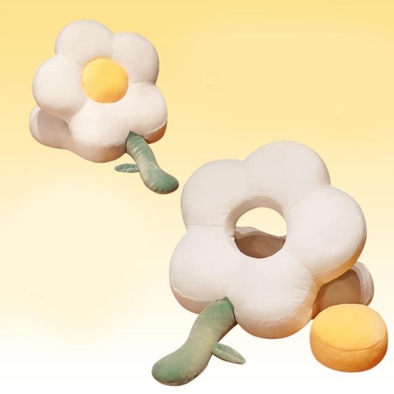 Comfortable Desk  Sleep Pillow Plush Flower Throw Pliiow for Office Workers and Students,Supportive Cushion
