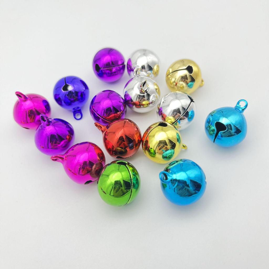 Colored Single-Tone Jingle Bell Charms for DIY Jewelry and Christmas Decorations
