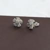Labradorite Silver Stud Earring, Zircon Silver Jewelry,  925 Sterling Silver Handmade Jewelry, Silver Women Earring Ae6670