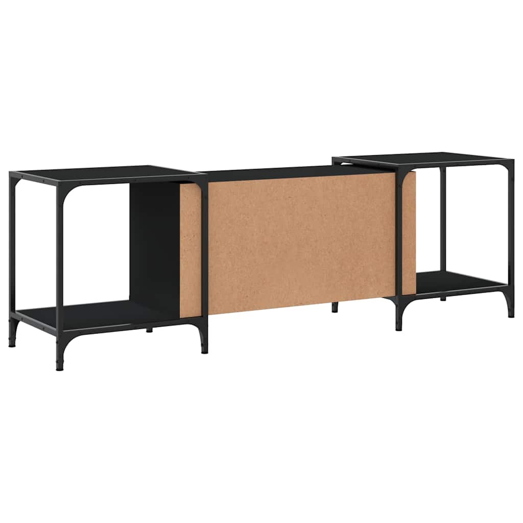 TV Stand Black 153 x 37 x 50 cm Engineered Wood