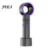 Quiet Handheld Fan Bladeless Digital Display High-speed Strong Airflow Low Compact Noise Rechargeable Lightweight Portable Personal Cooling