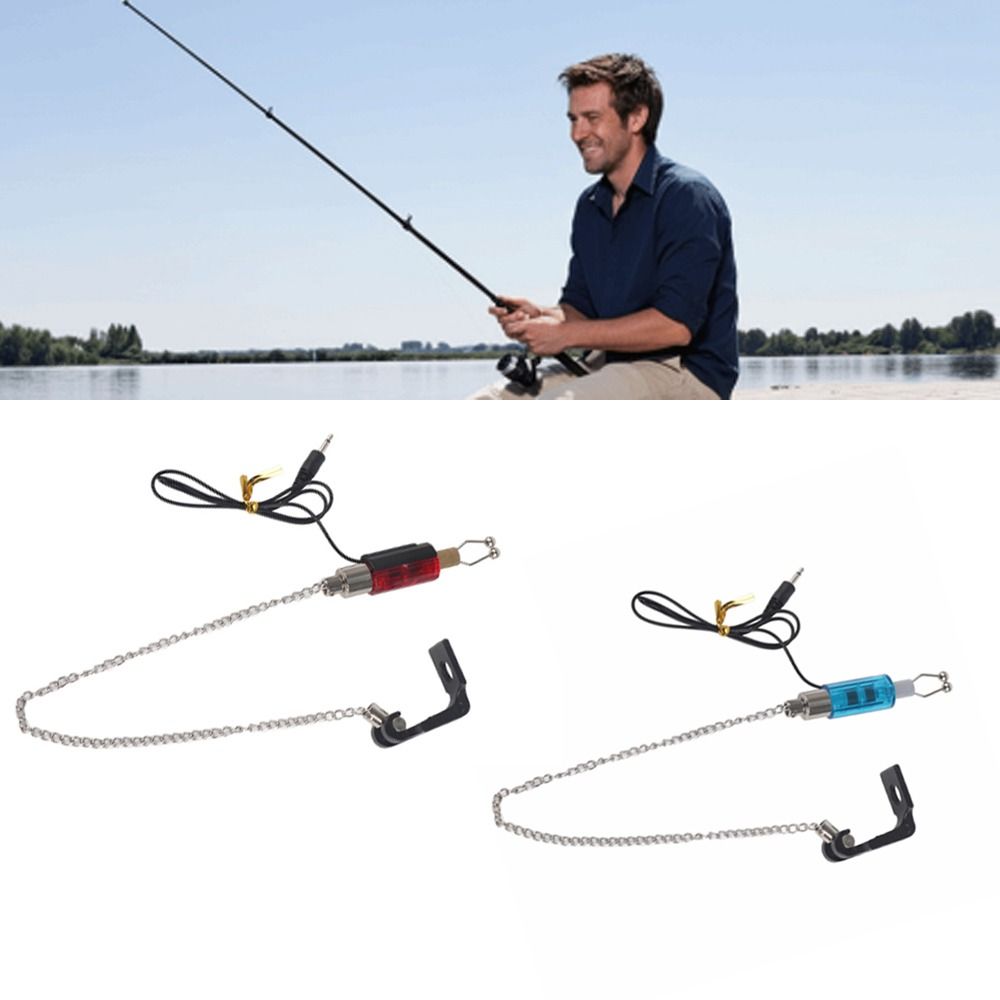 LED-beleuchteter Fischbissanzeiger Edelstahl mit beleuchtetem Schwimmer Fischbissanzeiger Keine Batterie erforderlich Bissanzeiger