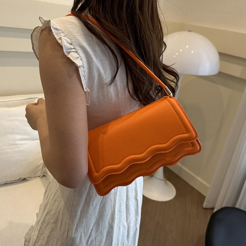 High Quality PU Leather Handbag Purse Women's Solid Color Small Shoulder Bags Lady Messenger Small Tote for Girls