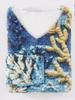 Women's V-Neck Mohair Knit Pullover - Snowflake Design for Autumn and Winter