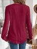 2025 Autumn Women's Long Sleeve Knit Pullover - Solid Color, European American Style, Versatile Round Neck