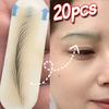 1-20Pcs Silicone Eyebrow Tattoo Practice Pads Reusable Microblading Training Skin for Beginners Waterproof PMU Transfer Sticker