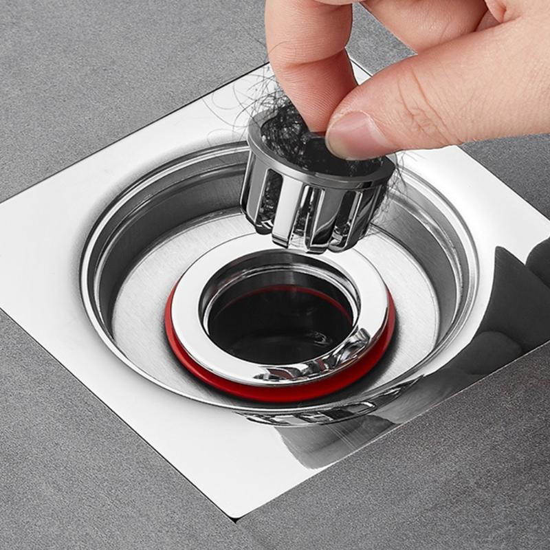 Anti-odor Floor Drain Core Backflow Preventer Shower Waste Water Drainer Insert Drain Plug Hair Catchers Sewer Core