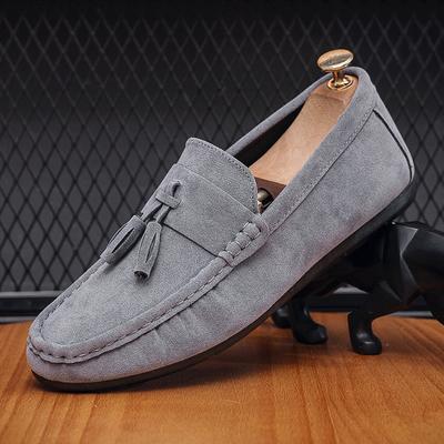 Fashion Men's Loafers Casual Leather Shoes Moccasins Flat Driving Shoes