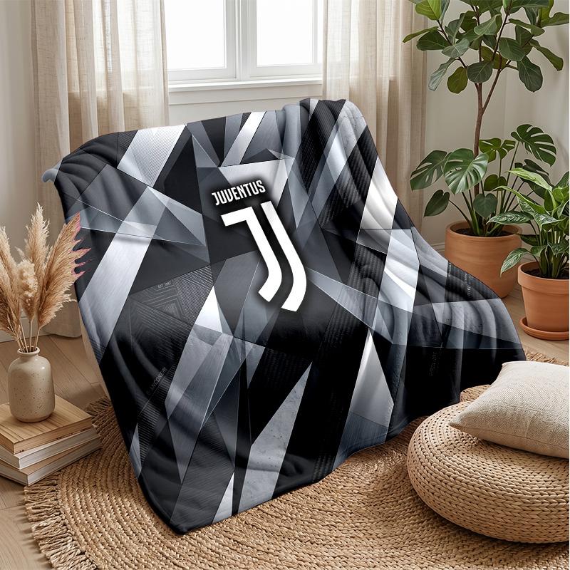 Juventus FC Theme blanket Soft Flannel Blanket Plush Throw Blanket Cozy Sofa Bed Blanket for Home Decor
