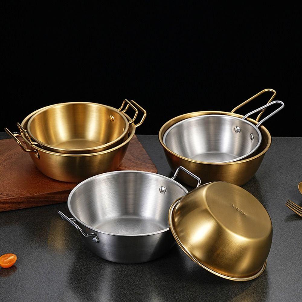 with Lid Rice Wine Bowl Stainless Steel Snack Bowl Tableware Salad Bowl  Household