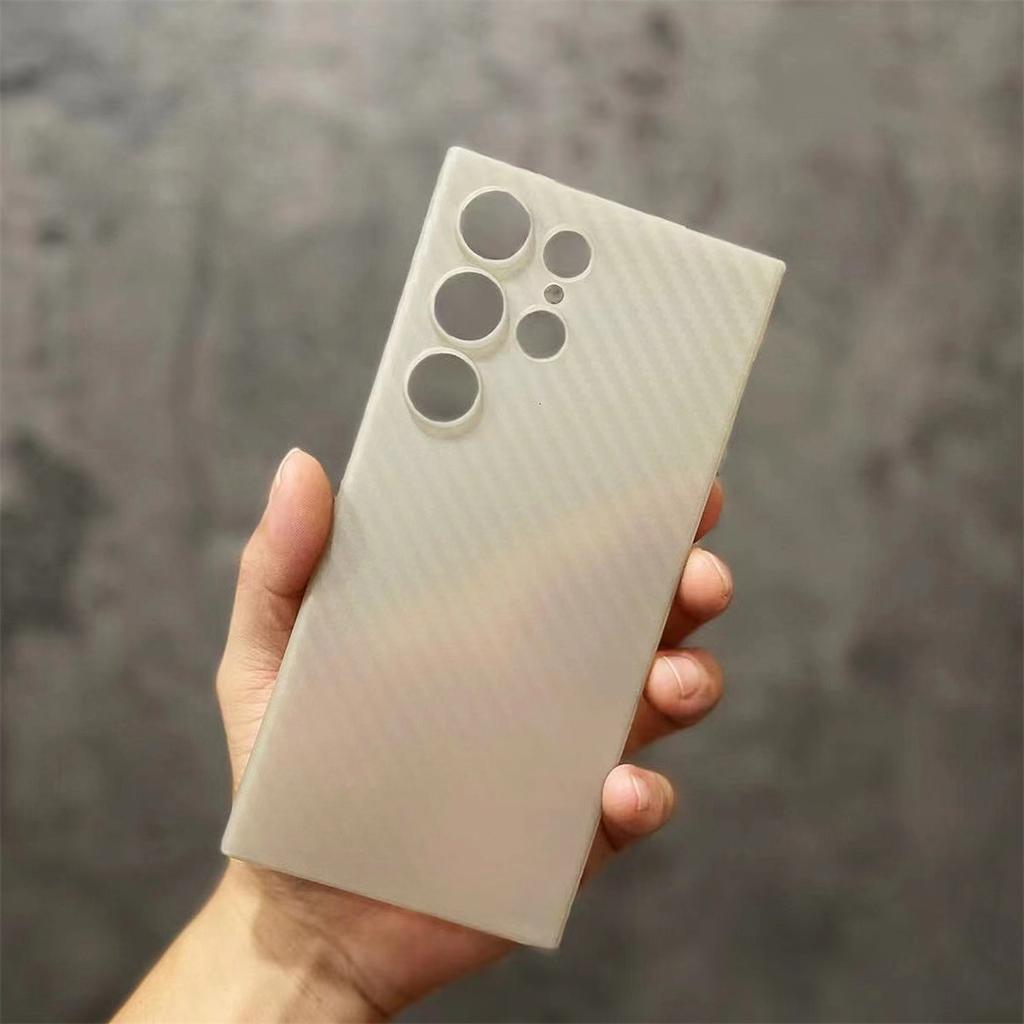 Samsung S25ultra Kevlar Carbon Chisel Dimension Mobile Phone Case S23u Business S24 Ultra Thin PP Protection Case
