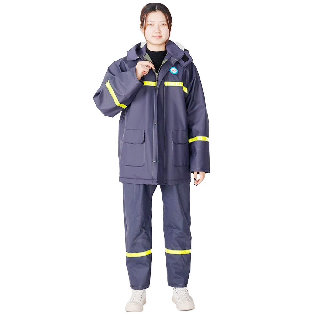 Men's Thick Takeaway Cycling Clothing Raincoat Rain Pants Suit