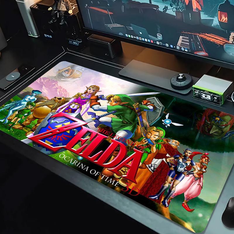 Game Legend of Zelda Color Mouse Pad Large Gaming Table Cushion Non-slip Laptop Tablet Big Mousepad XXL Mat Mini PC Playmat With Lock edge