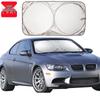 CNMF Double Ring Silver Coated Car Windshield Sunshade