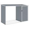 VidaXL Garden Wood Shelter Tool Storage Hangar Storage Shelter Log Cabin Outdoor Shed Grey 46294