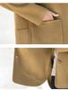 Qiao Yaying Autumn/Winter New Wool Coat for Middle-Aged Women – Solid Color, Large Size, Double-Sided, Short Style.