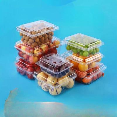 Transparent Disposable Fruit Box, 2 Jin Capacity (1000g) - Ideal for Fresh Fruit and Strawberries