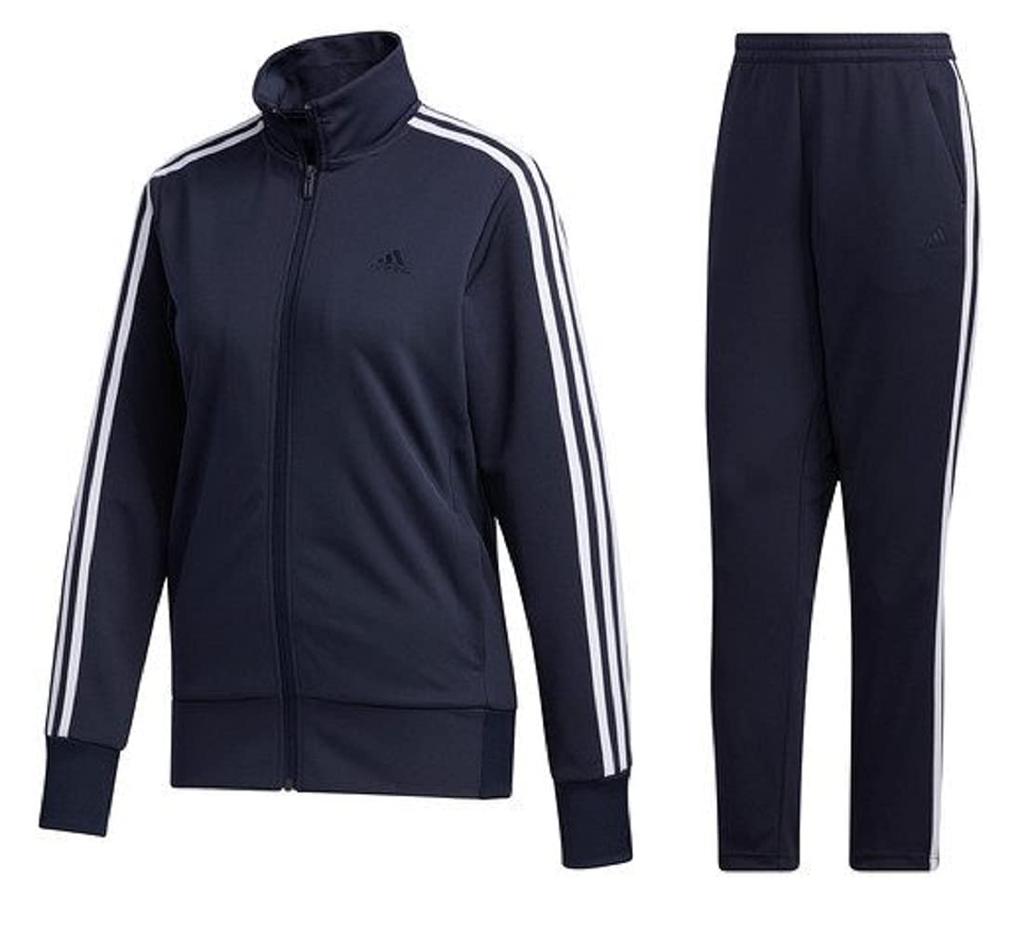 Adidas W AEROREADY Jacket and Long Pants M L Legend Must-Have Warm-Up Set. Top Women's (167-173cm), Bottom (Waist 79-85cm). IXK50×49. Ink.