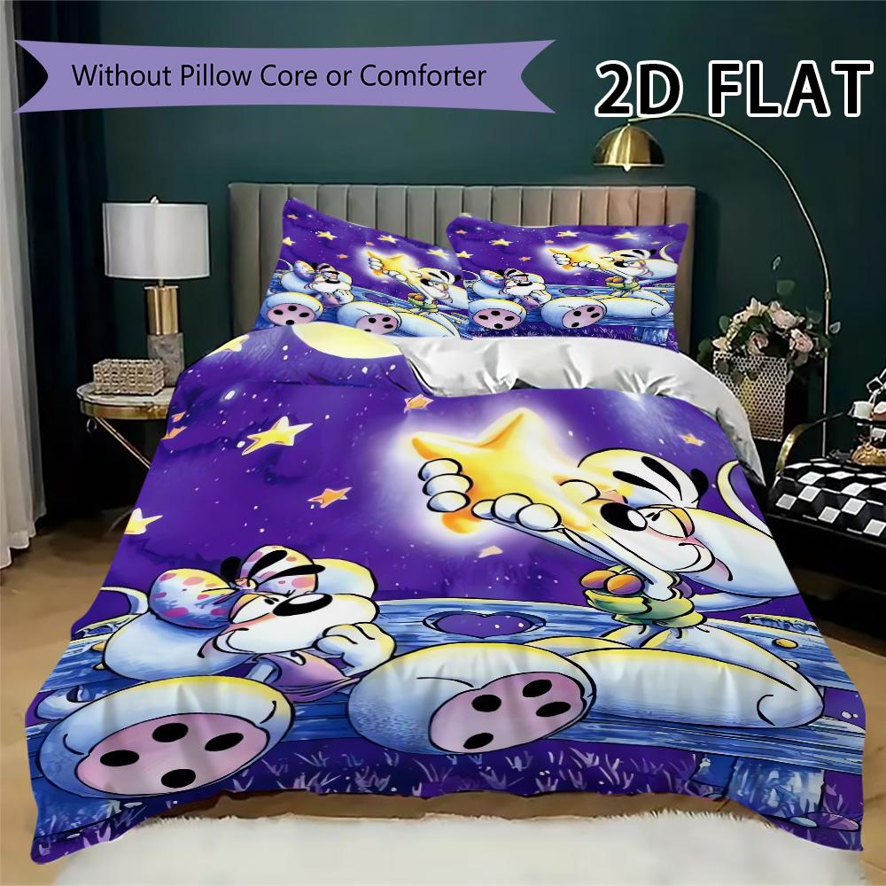 Set Copripiumino con Fantasia Diddl Copripiumino Federa Decorazione per la Casa Regalo di Compleanno (1 * copripiumino + 2 * federe senza imbottitura)