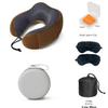 U-shaped Pillow Gift Set: Includes Eye Mask, Earplugs, Storage Bag. Customizable with Logo for Corporate Gifts.