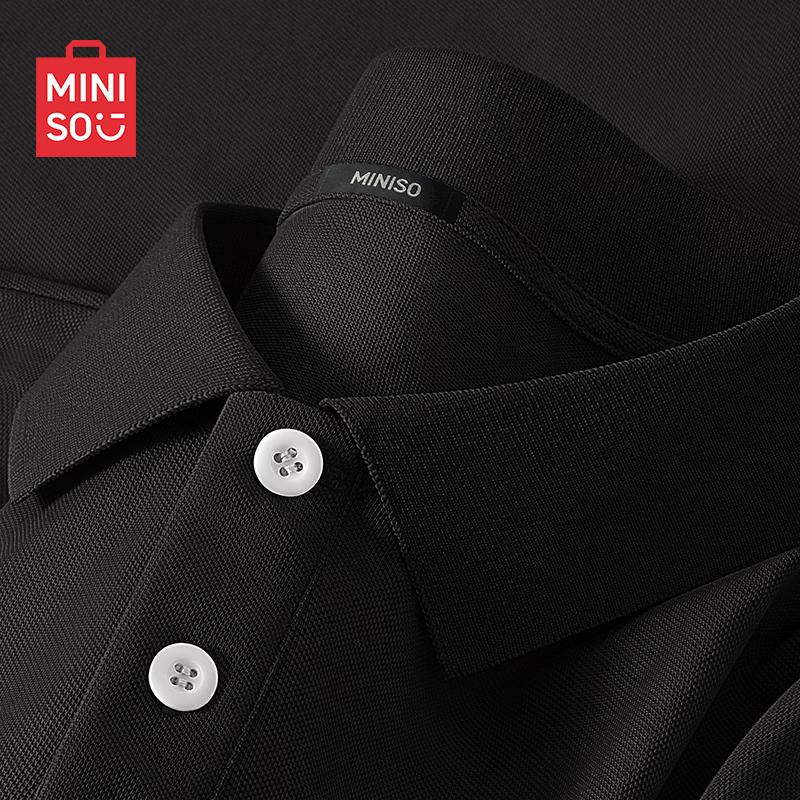 MINISO Men s Fashion Casual Short Sleeve Lapel Polo Shirt XL