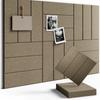 Self Adhesive Felt Acoustic Panels Vertical Stripe Memo Board Pinboard Tiles  Dart Pads
