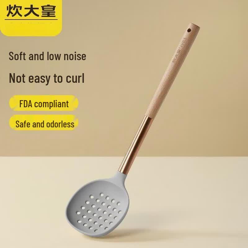COOKER KING Non-Stick Silicone Spatula & Slotted Spoon Set