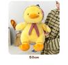 Yellow Duck Plush Toy with Scarf - Cute Little Doll Animal Figure, Perfect Birthday Gift Ornament