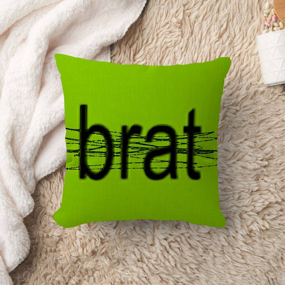 Singer C-Charli X-Xcx B-Brat Lucky Dragon Pillow Cover Sofa Cushion Cover Home Room Decoration Children Gift