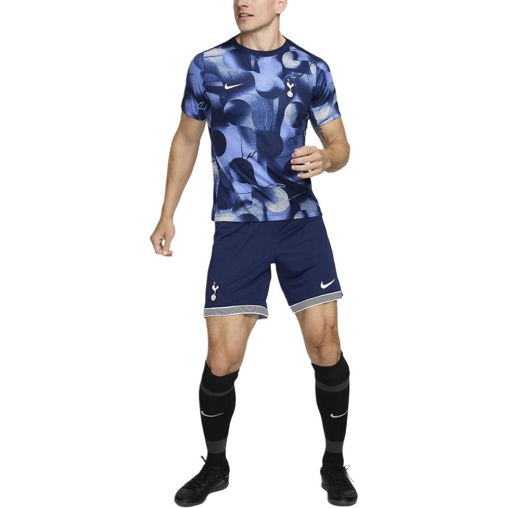 Nike Tottenham Hotspur Academy Pro Pullover Round Neck Slim Fit All Over Print Vintage Short Sleeve Football Shirt Men Tops FN9664-425