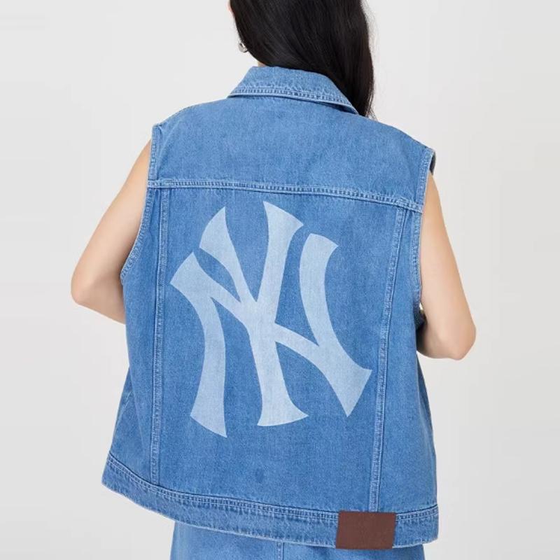 New MLB New York Yankees SS24 Vest Unisex Light Blue 3AVTB0141-50BLL