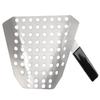Popcornschaufel Ergonomischer Einzelgriff Edelstahl Pommes Frites Schaufel mit Löchern für Kino Shop