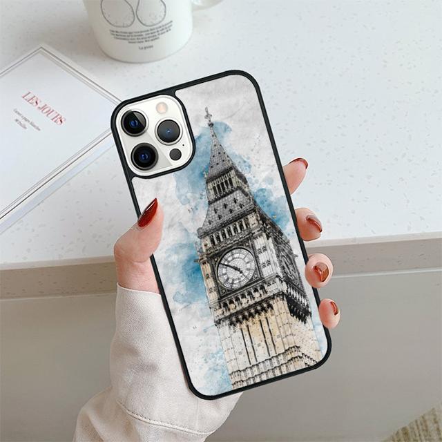 London Eye Eiffel Tower Big Ben Phone Case For iPhone 17 Air 14 15 16 13 12 Cover For Apple Pro Max 6S Plus